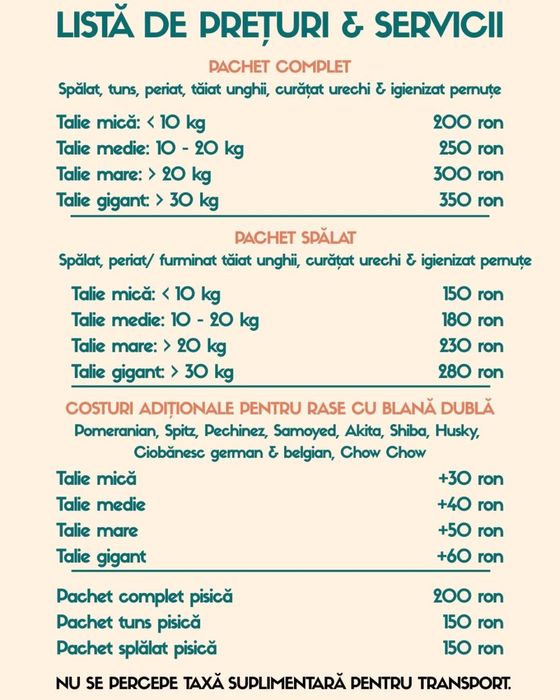 Frizerie canină si felină la domiciliu tau