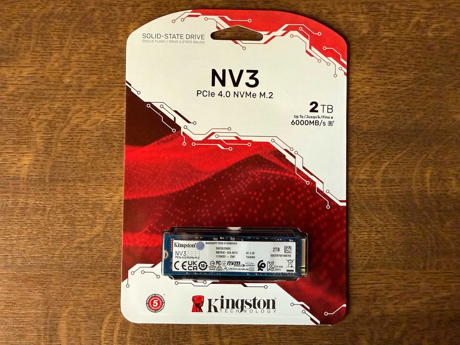 SSD Kingston SNV3S, 2TB, PCIe 4.0 4x4, M.2 2280, SNV3S/2000G