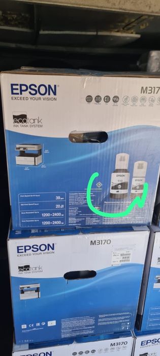 Мфу Epson Ecotank M3170 принтер 3в1
