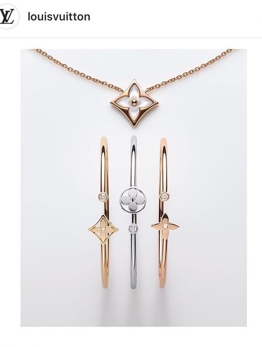 Позлатени гривни LOUIS VUITTON Idylle Blossom 750/18k
