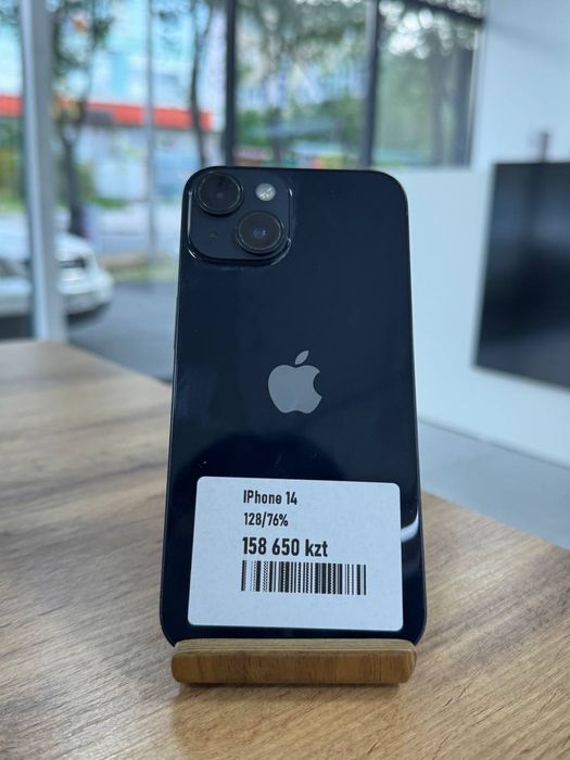 iPhone 14•128GB/76%Black Айфон 14•128ГБ/76%қара