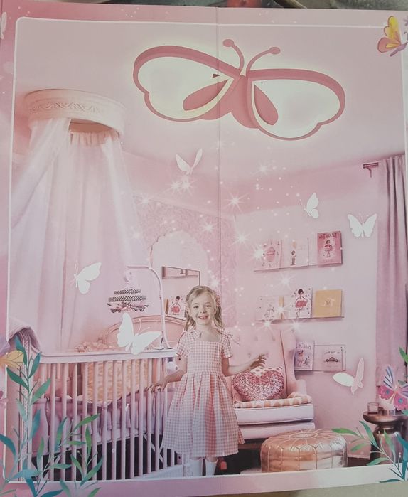 Детски плафон пеперуда
