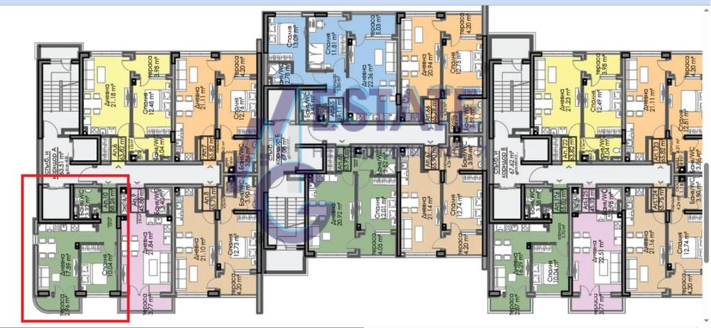 Двустаен Апартамент В Кв. Азимут, Бургас