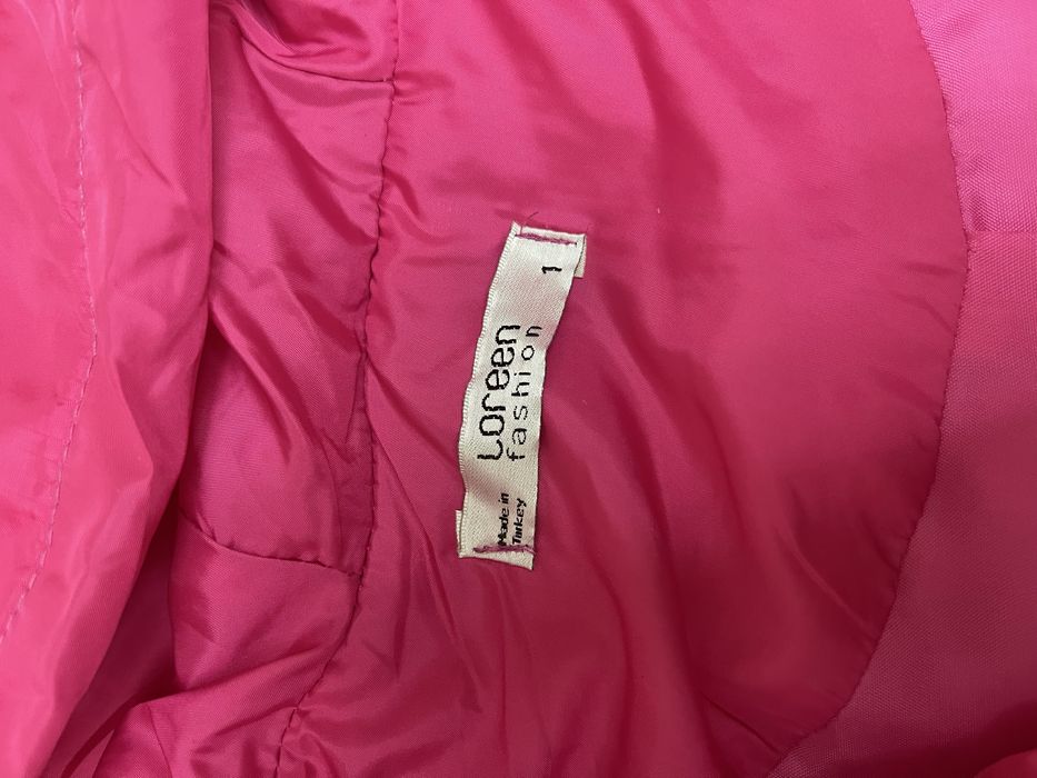 Pink kurtka, bez rukavka
