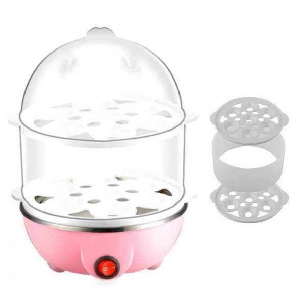 Яйцеварка на пара за 7/14 яйца с таймер, Уред за варене на яйца с пара