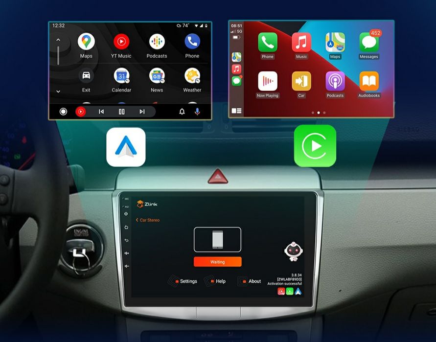 Navigatie Android dedicata pentru VW Passat B6/B7/B8/CC (2007-2021).