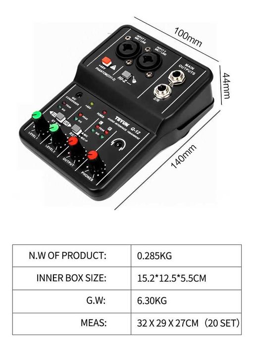 Mixere audio  (Minimixer audio si Mixer audio cu amplificare )