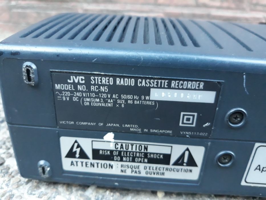 Radio casetofon JVC