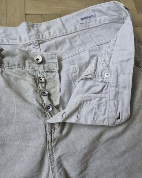 Pantaloni Scurți / Blugi GAS, Bărbătești - Stil Urban Distressed - W30