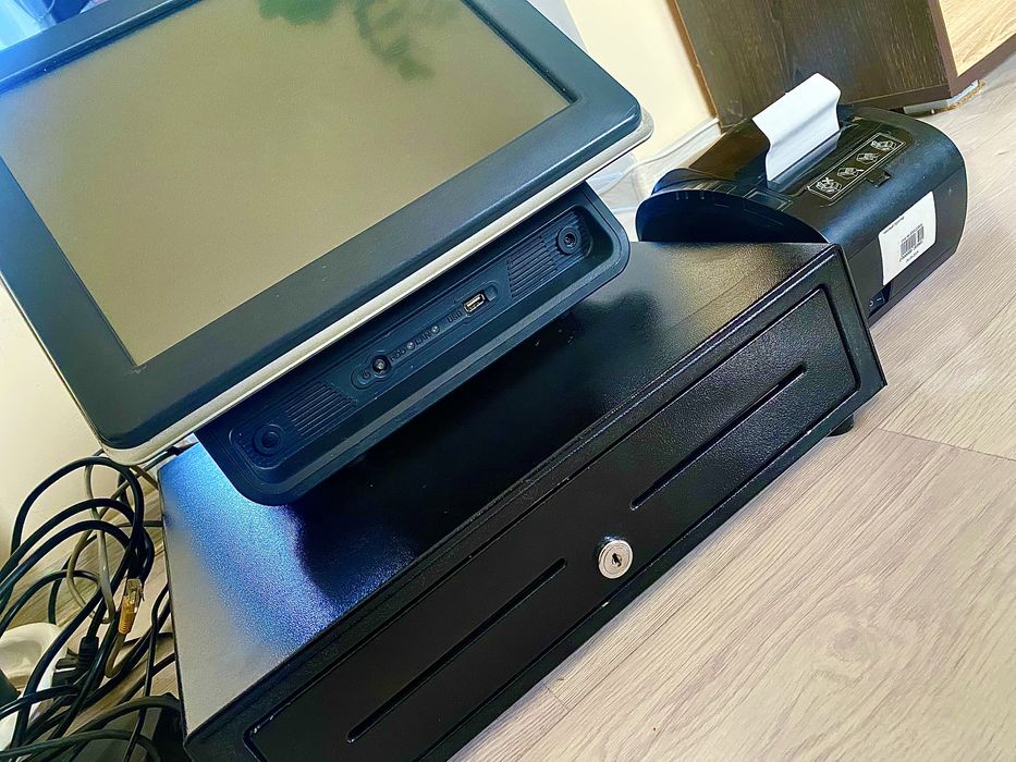 моноблок сенсор касса принтер