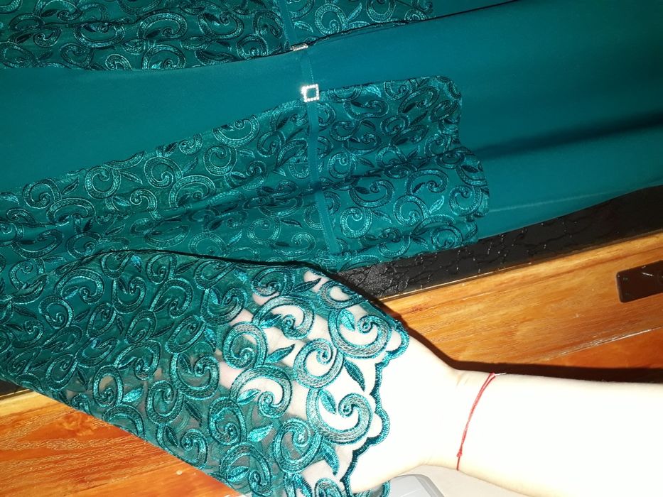Rochie ocazie eleganta scurta marimea 50 noua verde smarald