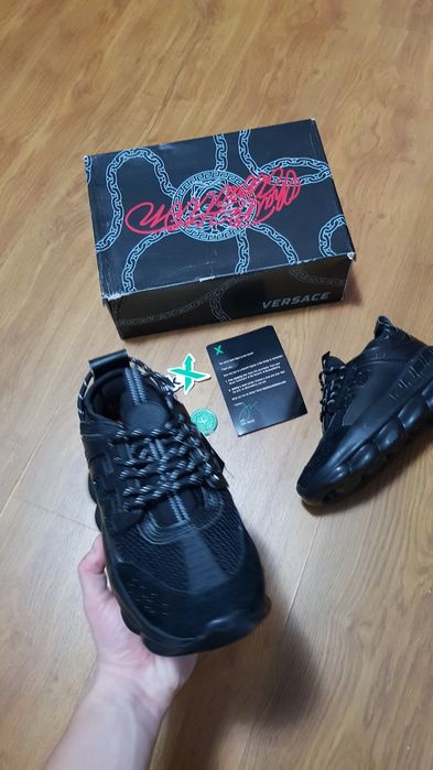 Sneakers Versace Chain Reaction Black •STOC 39•Livrare rapidă•