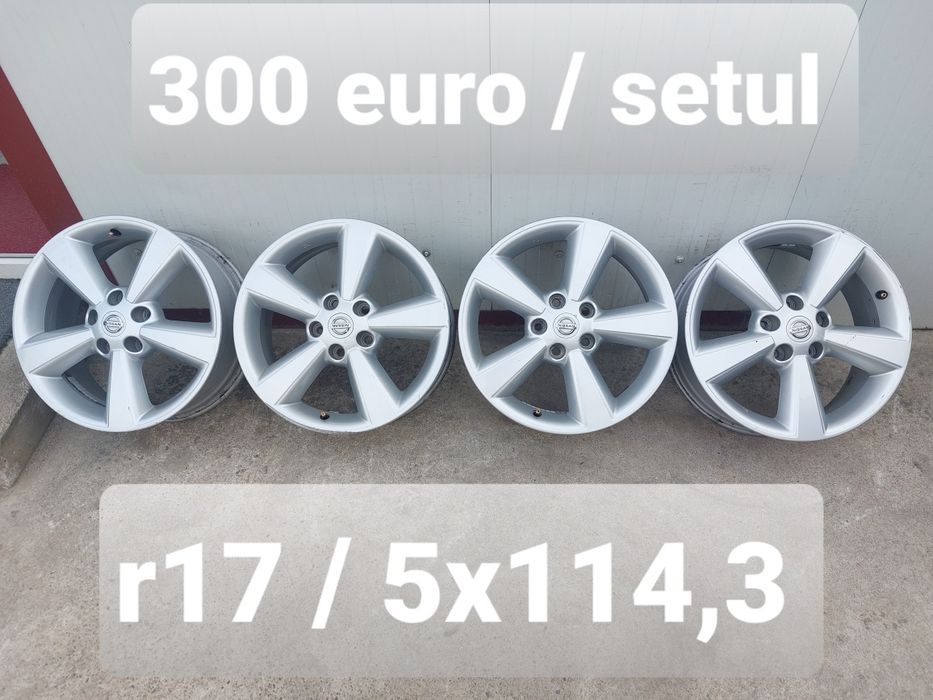 Jante aluminiu originale r17 / gama NISSAN DACIA RENAULT / 5x114,3