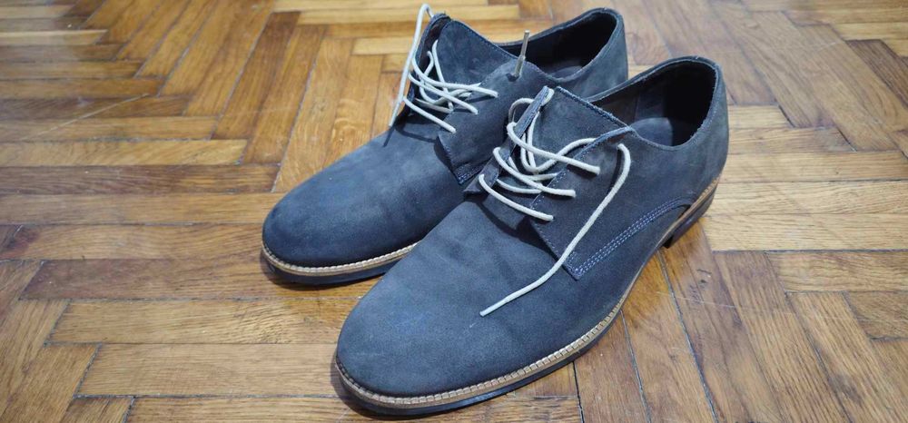 Pantofi barbati piele intoarsa Mango,45  ca noi
