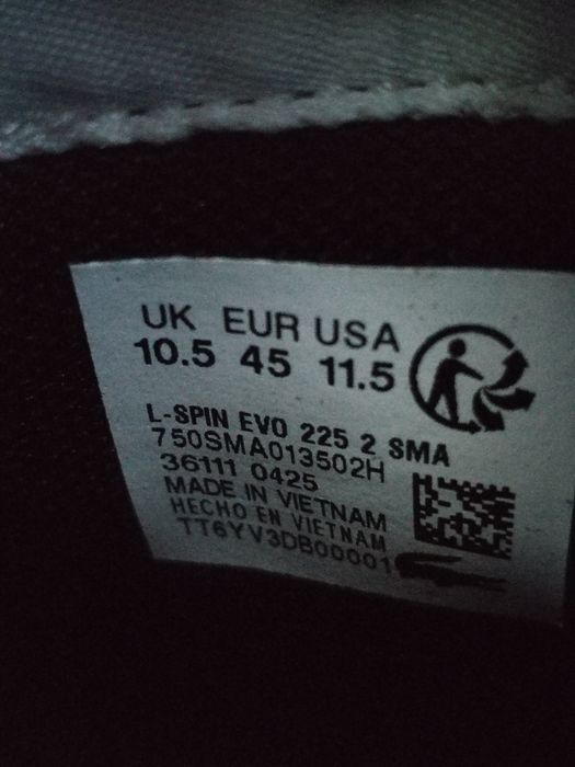 Lacoste 44.5 номер