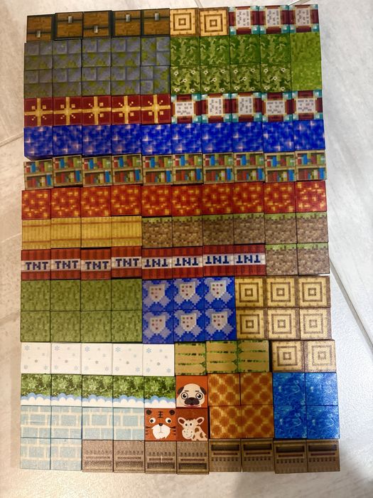 300/200/150/100/50/30 бр.магнитни кубчета Майнкрафт/ Maincraft