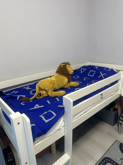 Pat cu tobogan copii