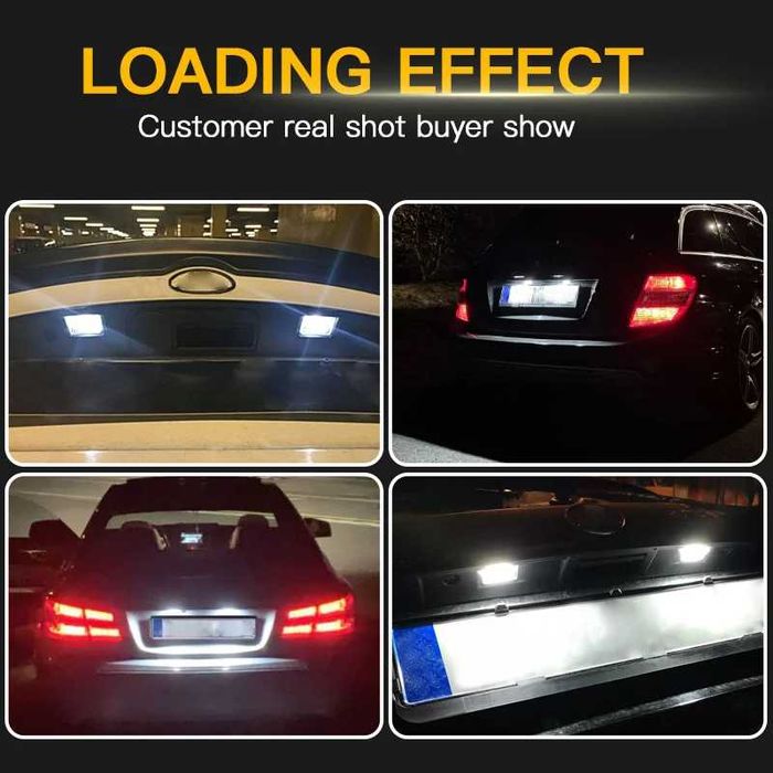 LED плафони заден регистрационен номер Mercedes W204 W212 W221 W216