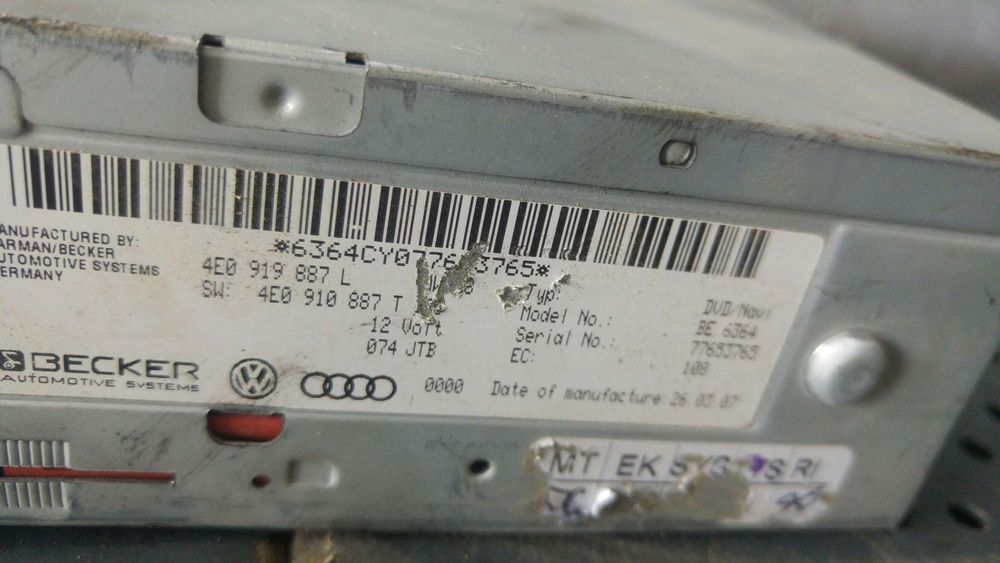 Modul navigatie audi a8 d3 4e2 4e8 4e0919887l 4e0910887t