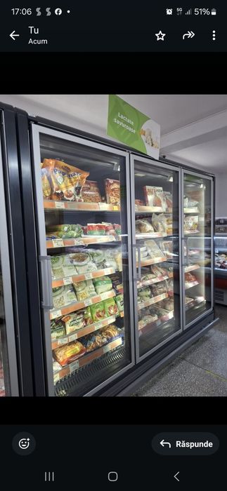 Congelator 3 usi  pentru supermarket