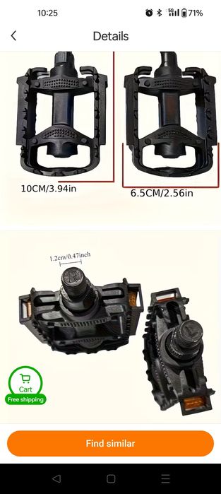 Pedale bicicleta copii set 2 buc