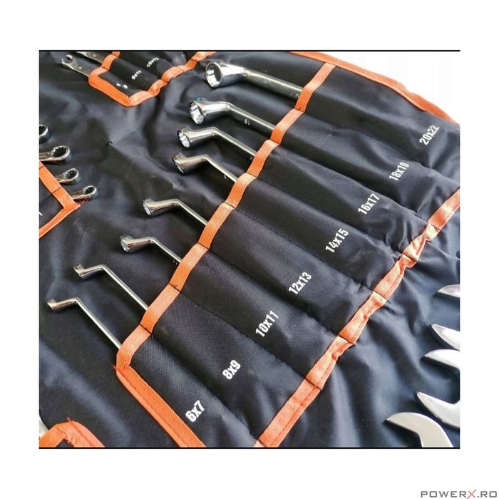 Trusa Pres Set 47 Chei Inelare Combinate Curbate Semideschise