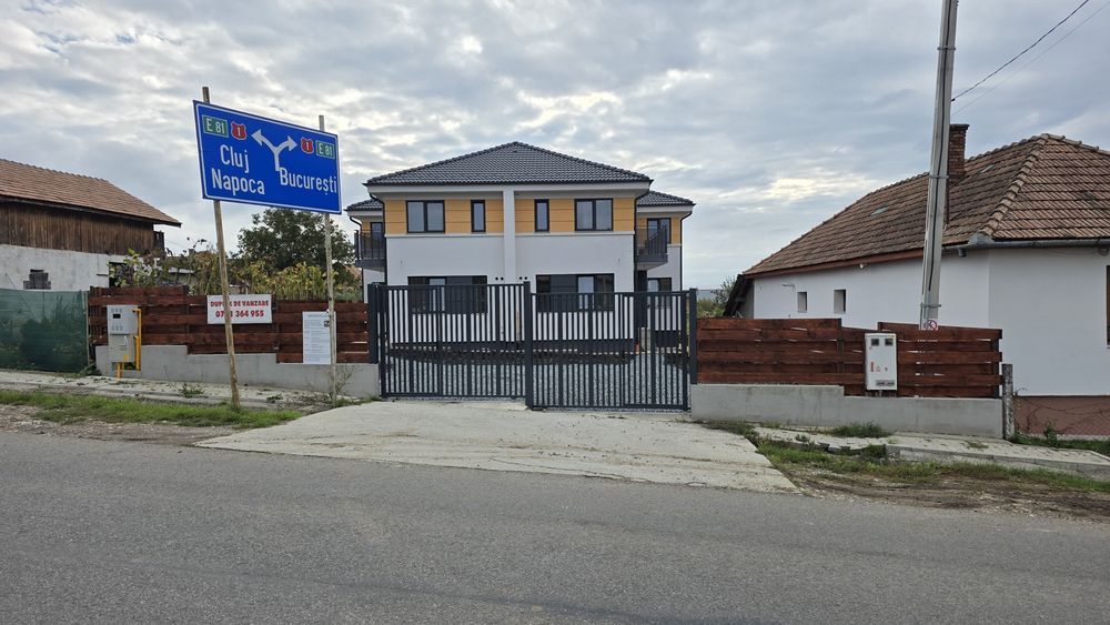 Casa de tip Duplex de vânzare – 15 min de Cluj-Napoca | 120 mp utili | 334 mp teren.
