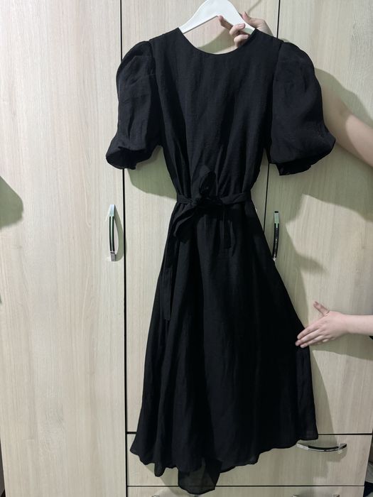 Блестящее платье черный вчерный