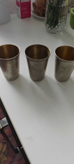 3 pahare argint 875/1000