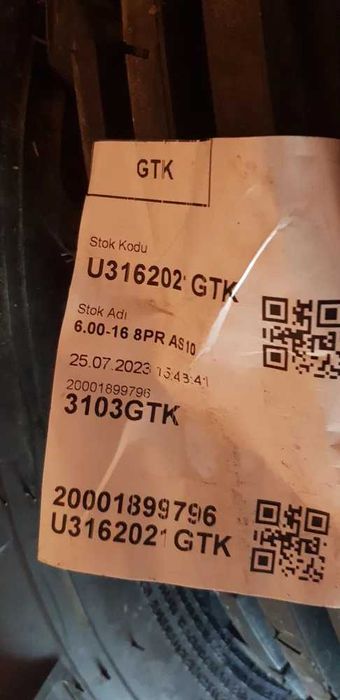 Anvelope la set GTK 8 PR 6.5-R20 6-R16