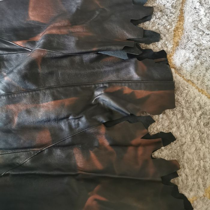 Haina de piele lunga manusa