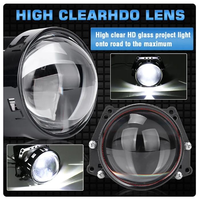 Диодни LED лупи за вграждане 3” CSP + Laser Osram, 55W, 2 бр.