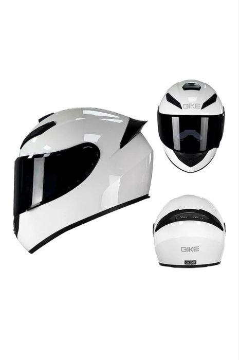 Мотошлем, белый M