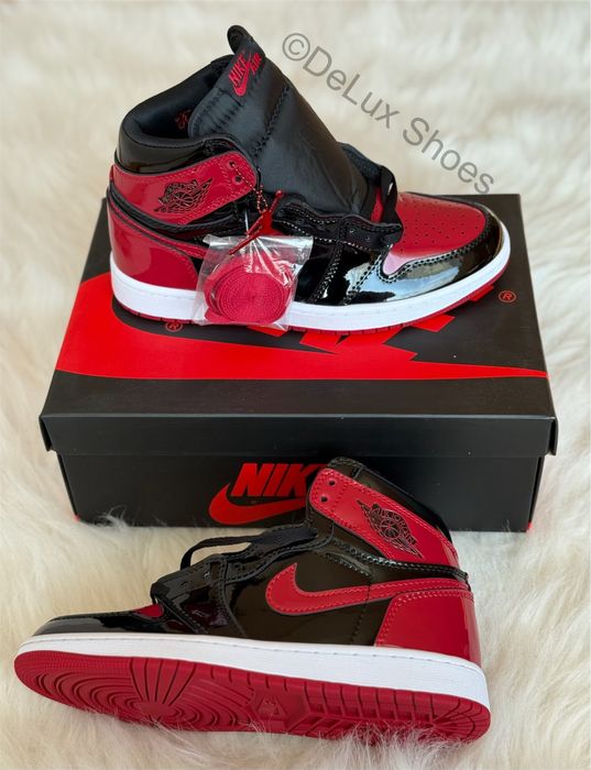 Air Jordan 1 Retro High Patent Bred Full Box Verificare Colet 35,5-45