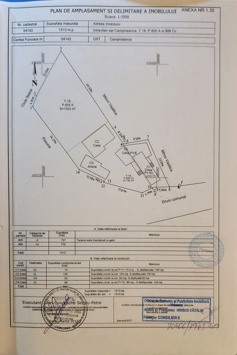Case de vanzare in comuna Cimpeneanca, Vrancea