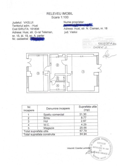 Spatiu comercial central