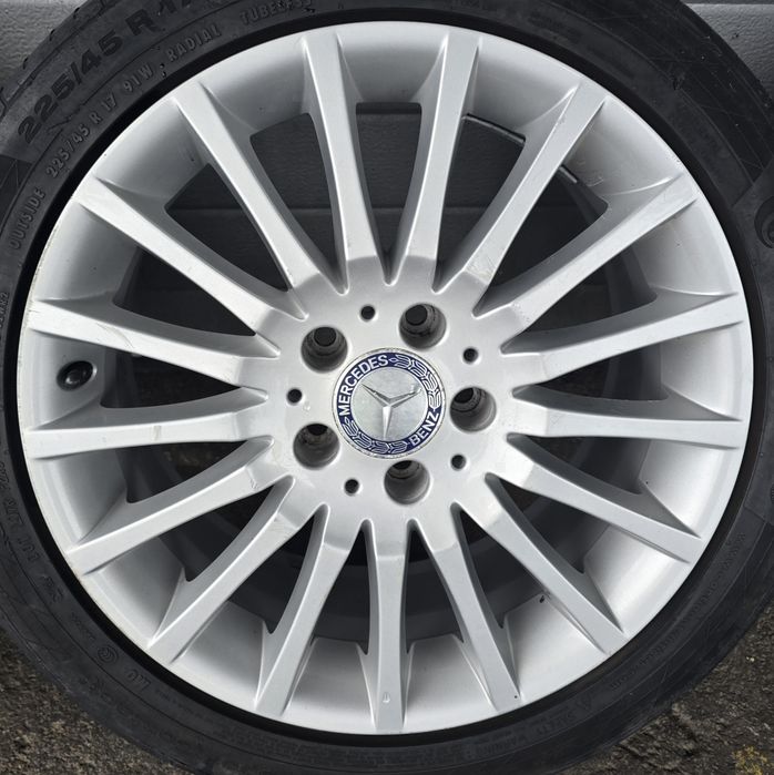 Jante originale 5x112 mercedes c class clk slk w204 r17 in două lățimi