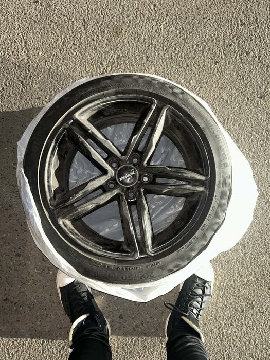 Jante r17 5x112 205/50 cu cauciucuri vara
