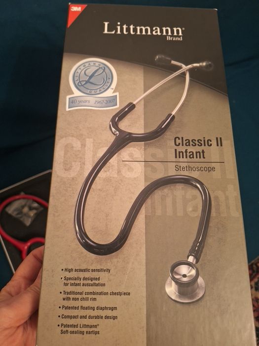 Stetoscop Infant 3M Littmann, Classic II rosu 2114R+1 gratis
