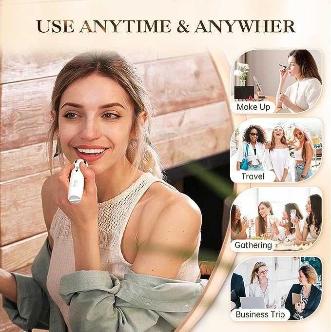 Нов Безболезнен тример и епилатор за лице тяло Уред косми жени красота