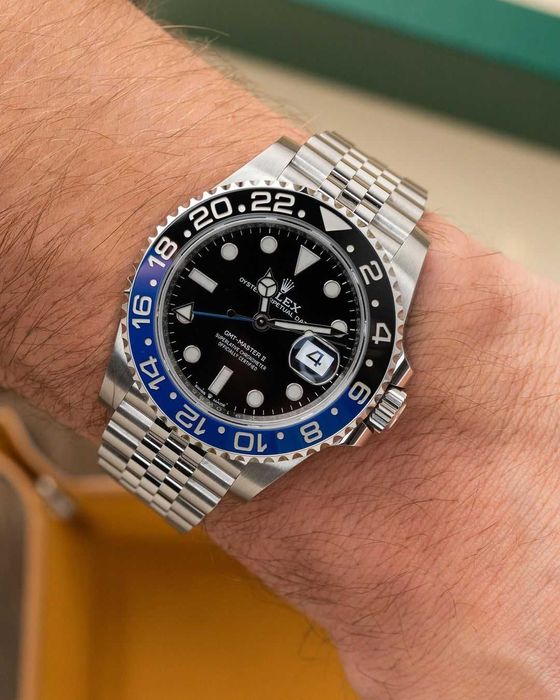 rolex gmt-master batman jubilee