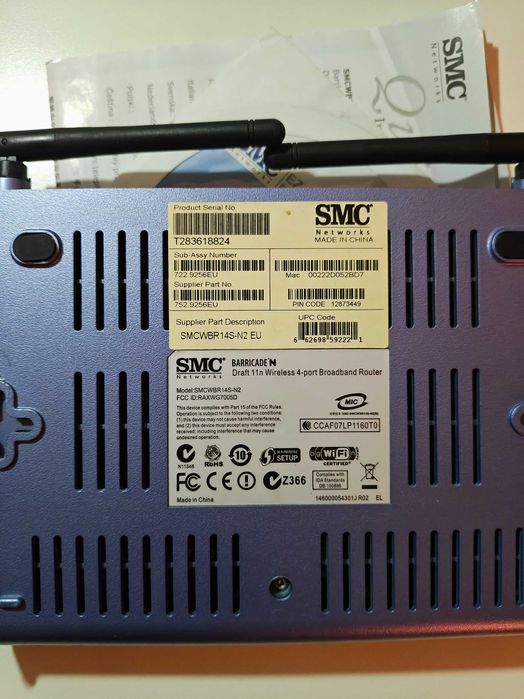 Router SMC Barricade N și adaptor USB WiFi Draft 802.11n