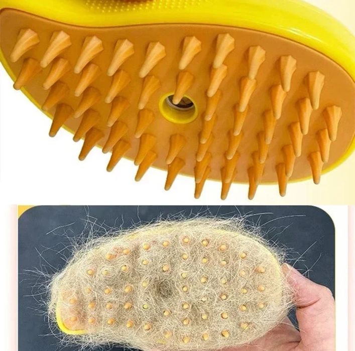 3 в 1 Четка със спрей масажор за домашни любимци котки кучетамасажор с