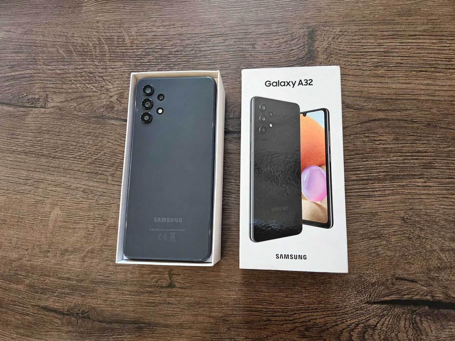 Samsung Galaxy A32 128GB SM-A325F/DS Dual-SIM GSM телефон зарядно кейс