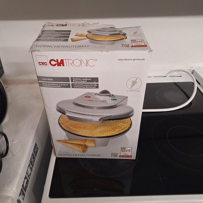 Уред за печене на фунийки/гофрети