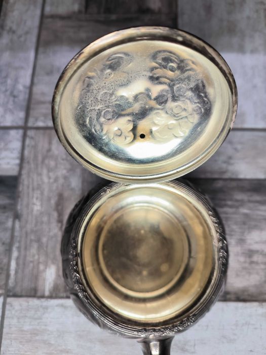 Старинен посребрен английски чайник/teapod - Антикварна стойност