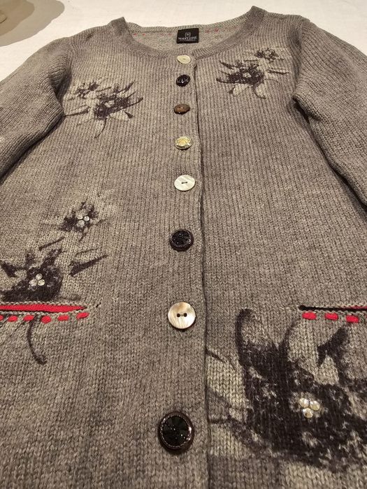 Cardigan Madeleine – Lână & Cașmir, Butoni Bijuterie și Paiete