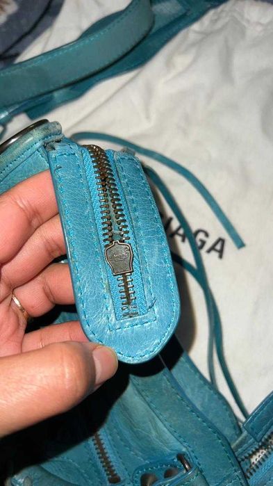 Mini City handbag Turquoise