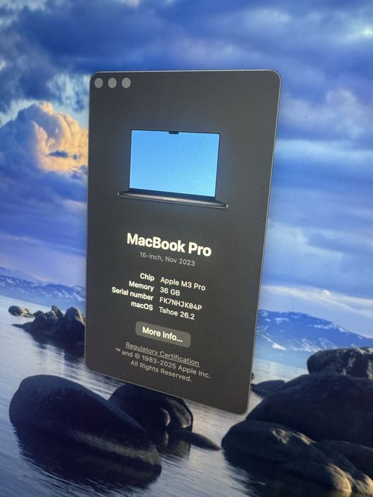 Macbook Pro 16 36/512 SpaceBlack