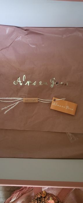 Сандали Alma en Pena в цвят сьомга от естествен велур